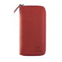 Zoozie Bags Cartera de Mujer Piel 100% Auténtica Rosa Empolvado Lujo Elegancia Sofisticación 19.5x10x2 cm